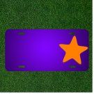 Custom Personalized License Plate With Add Names To Star Favorite Orange Icon