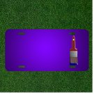 Custom Personalized License Plate With Add Names To Brush Blue Paint Color