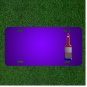 Custom Personalized License Plate With Add Names To Brush Blue Paint Color