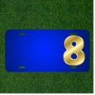 Custom Personalized License Plate With Add Names To Number 8 Alphabet Abc