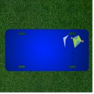 Custom Personalized License Plate With Add Names To Green Blue Orange Kite