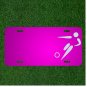 Custom Personalized Car License Plate With Add Names To Soccer Player Symbol