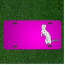 Custom Personalized Car License Plate With Add Names To Gray Standing Animal