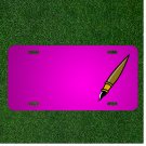 Custom Personalized Car License Plate With Add Names To Brush Paint Painting