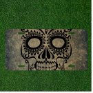 Custom Personalized License Plate Auto Tag With Women Skull Design