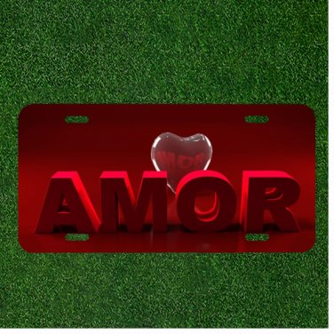 Symbol Celebration Valentine Custom Novelty License Plate Car Tag