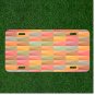 Custom Personalized Car License Plate With Abstract Background Geometric
