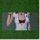 Custom Personalized License Plate Auto Tag With Girl With Red Cross Nurse Design