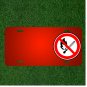 Custom Personalized License Plate With Add Names To Sign No Fire No Flame