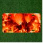 Custom Personalized License Plate Auto Tag With Flame Fire Design