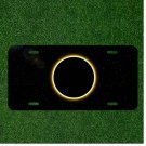 Custom Personalized License Plate Auto Tag With With Glowing Space Planet Design