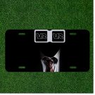 Creative License Plate Auto Tag With Virtual Reality Sunglasses In Suit Design