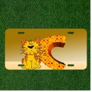 Custom Personalized License Plate Auto Tag With C For Cat Design NEW