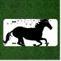 Custom Personalized License Plate Auto Tag With Fancy Black Horse Design NEW