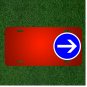 Custom Personalized License Plate With Add Names To Traffic Sign Turn Right