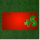 Custom Personalized License Plate With Add Names To Money Finance Dollars Add