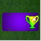 Custom Personalized License Plate With Add Names To Award Cup Prize Trophy