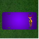 Custom Personalized License Plate With Add Names To View Deer Front Forest