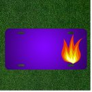 Custom Personalized License Plate With Add Names To Fire Flames Hot Heating