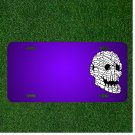 Custom Personalized License Plate With Add Names To Skull Human Rock Eyes
