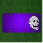 Custom Personalized License Plate With Add Names To Skull Human Rock Eyes
