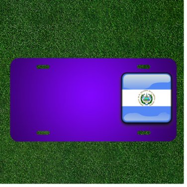 Custom Personalized License Plate With Add Names To El Salvador Flag Country