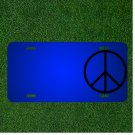 Custom Personalized License Plate With Add Names To Peace Harmony Peace Sign