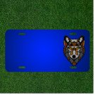 Custom Personalized License Plate With Add Names To Wolf Animal Mammal Fur