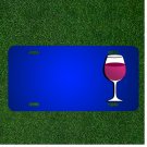 Custom Personalized License Plate With Add Names To Glass Red Wine Drink