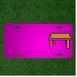 Custom Personalized Car License Plate With Add Names To Table Furniture Desk