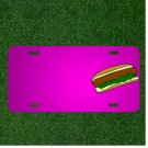Custom Personalized Car License Plate With Add Names To Hotdog Snack Food