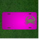 Custom Personalized Car License Plate With Add Names To Crab Claws Water