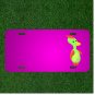 Custom Personalized Car License Plate With Add Names To Duck Character Cartoon