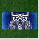 Custom Personalized License Plate Auto Tag With Stunning Owl White Outline Art
