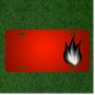 Custom Personalized License Plate With Add Names To Fire Flames Burn Heat