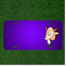 Custom Personalized License Plate With Add Names To Head Face Goat Horns