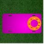 Custom Personalized Car License Plate With Add Names To Donut Brown Food