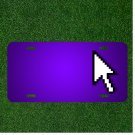 Custom Personalized License Plate With Add Names To Cursor Arrow Pointer