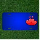 Custom Personalized License Plate With Add Names To Hearts Couple Together