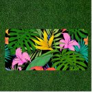 Custom Personalized License Plate Auto Tag With Stunning Yellow Pink Flowers