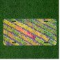 Creative License Plate Auto Tag With Creative Colorful Grass View