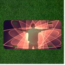 Custom Personalized License Plate Auto Tag With Guy Holding Out Hands Design