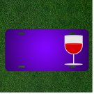 Custom Personalized License Plate With Add Names To Wine Glass Symbol Icon