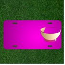 Custom Personalized Car License Plate With Add Names To Bowl Empty Dish