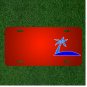 Custom Personalized License Plate With Add Names To Island Palm Fronds
