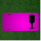 Custom Personalized Car License Plate With Add Names To Wineglass Fragile