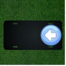 Custom Personalized License Plate With Add Names To Arrow Pointing Symbol Design