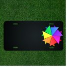 Custom Personalized License Plate With Add Names To Colorful Rainbow Shape NEW