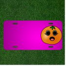 Custom Personalized Car License Plate With Add Names To Orange Face Comic