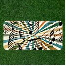 Custom Personalized License Plate Auto Tag With Musical Notes Colorful Design